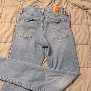 levi high rise skinny jeans